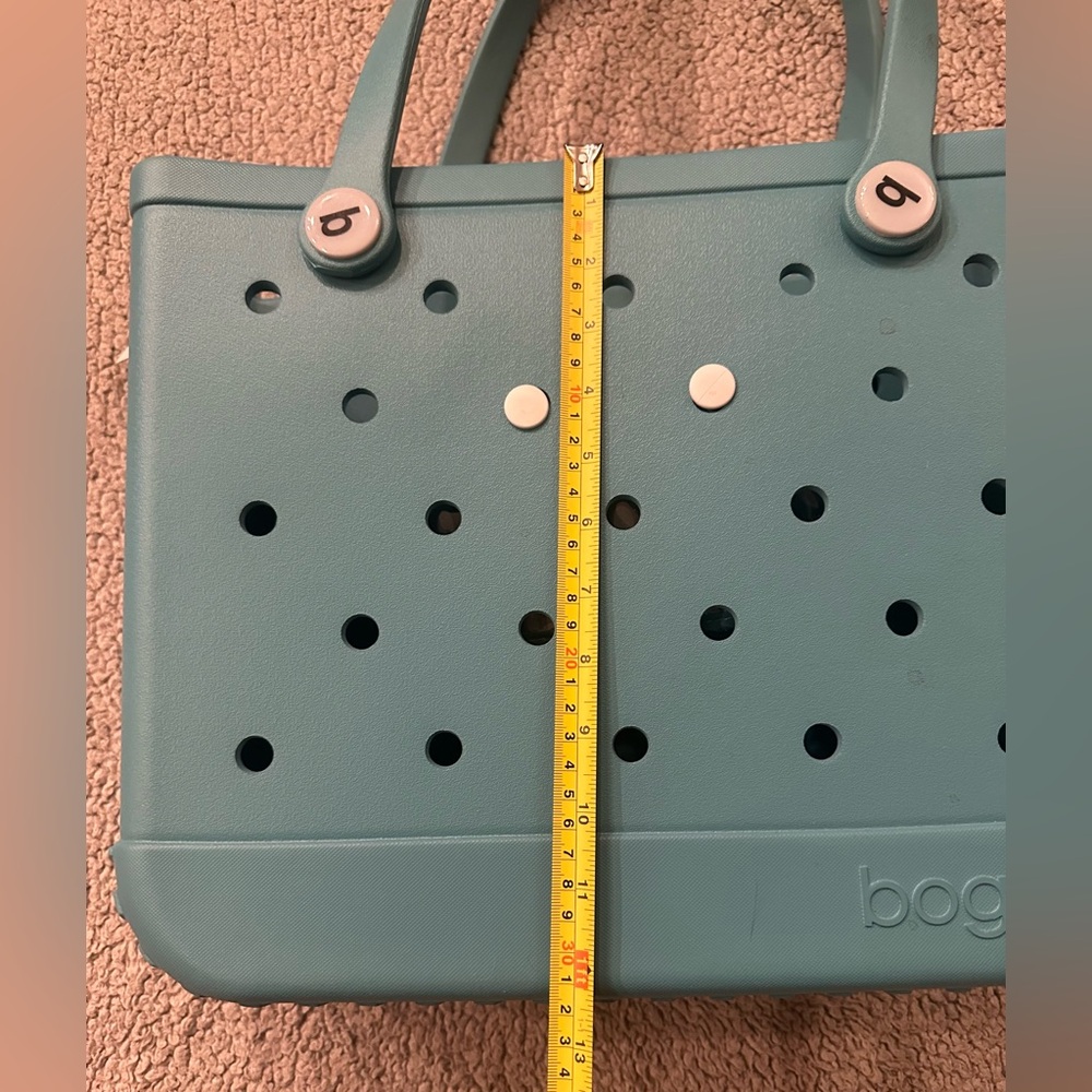 Baby Bogg Bag Turquoise Blue NWT Beach Tote Purse w/Zippered Interior Pouch - Picture 4 of 6